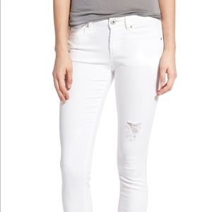 White Crop Skinny Jeans